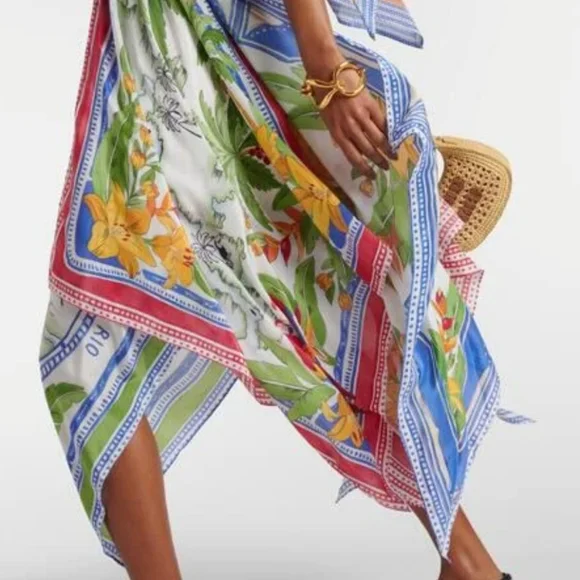 FARM Rio Destination Scarf Midi Dress